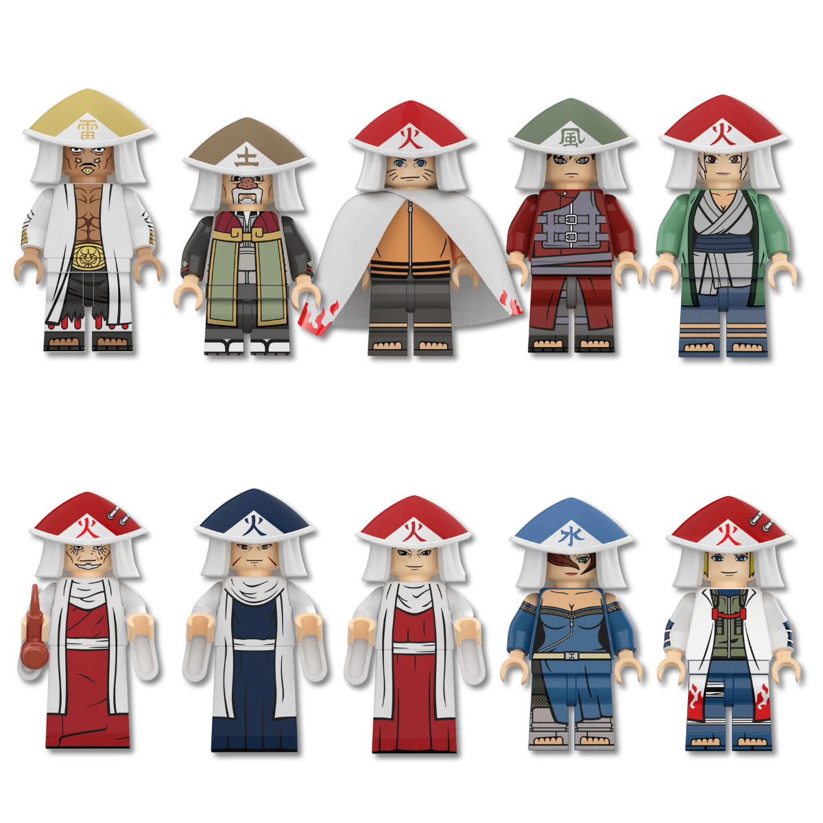 Pack Mini Figurines Naruto Hokage